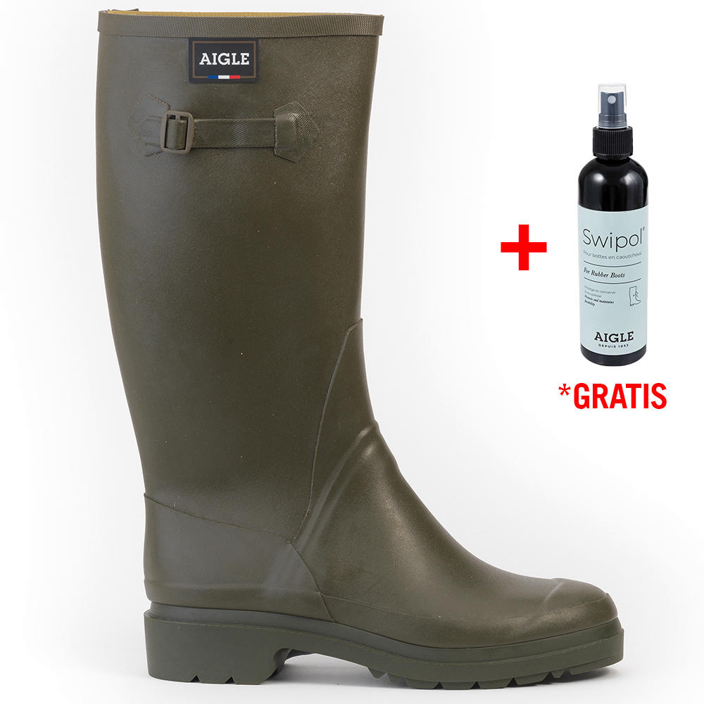 Aigle Men's Rubber Boots CESSAC | khaki | 42 | 821136
